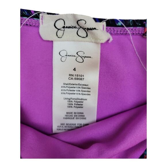 🤑 3 for $20- 🩱Jessica Simpson Girl's One Piece Swimsuit Size 4 - Picture 4 of 4